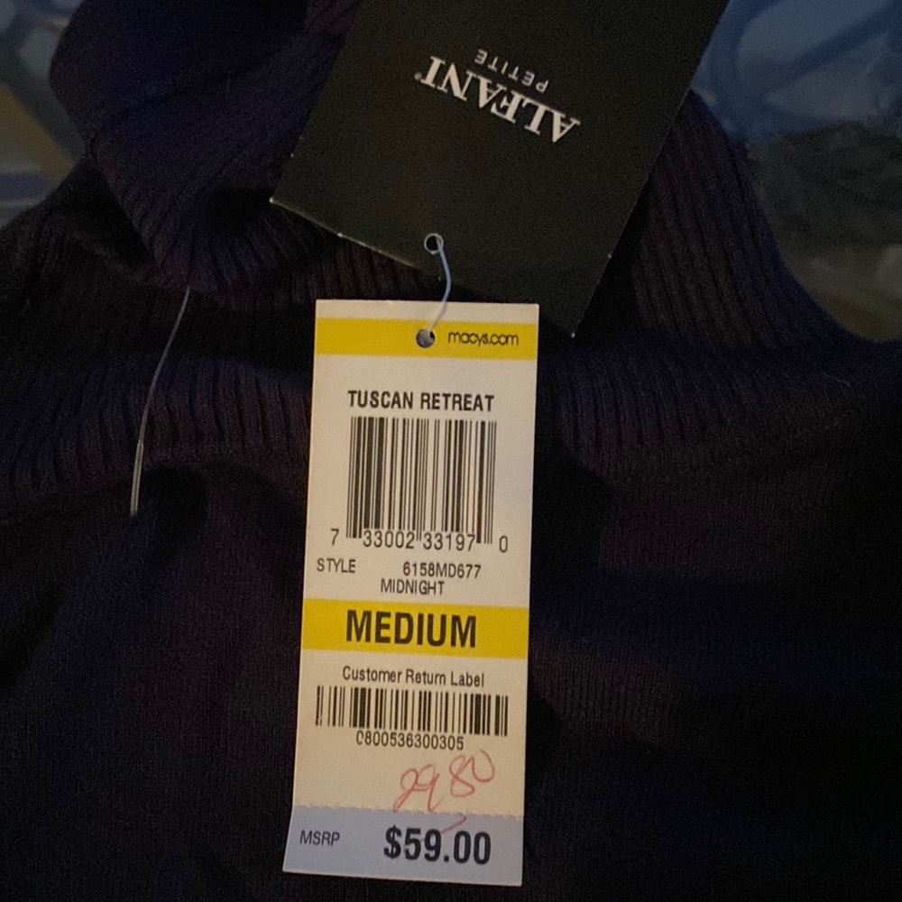 Black turtle neck with black lace arms